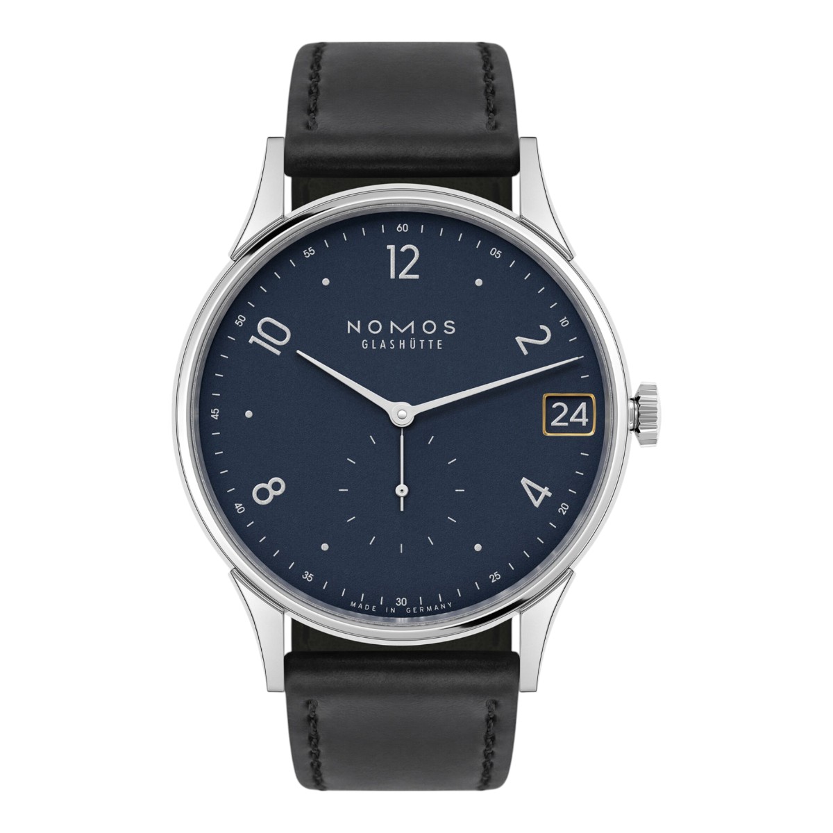 Nomos Glashuette Minimatik 39mm Date Watch, Blue Dial