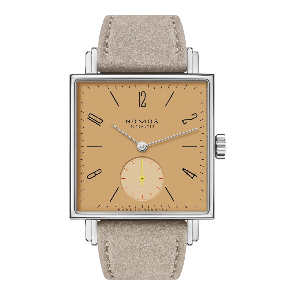 Nomos Glashuette Tetra Ochra 29.5mm Women's Watch, Yellow Dial