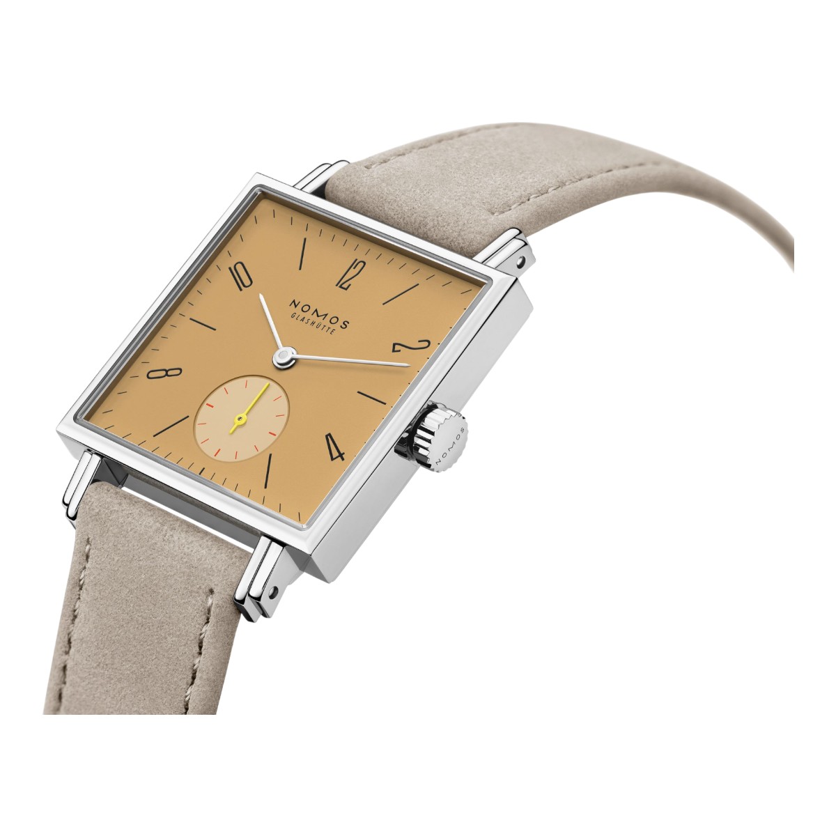 Nomos Glashuette Tetra Ochra 29.5mm Women's Watch, Yellow Dial