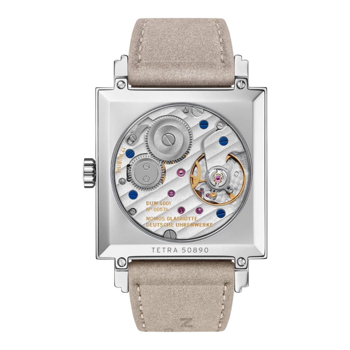 Nomos Glashuette Tetra Ochra 29.5mm Women's Watch, Yellow Dial