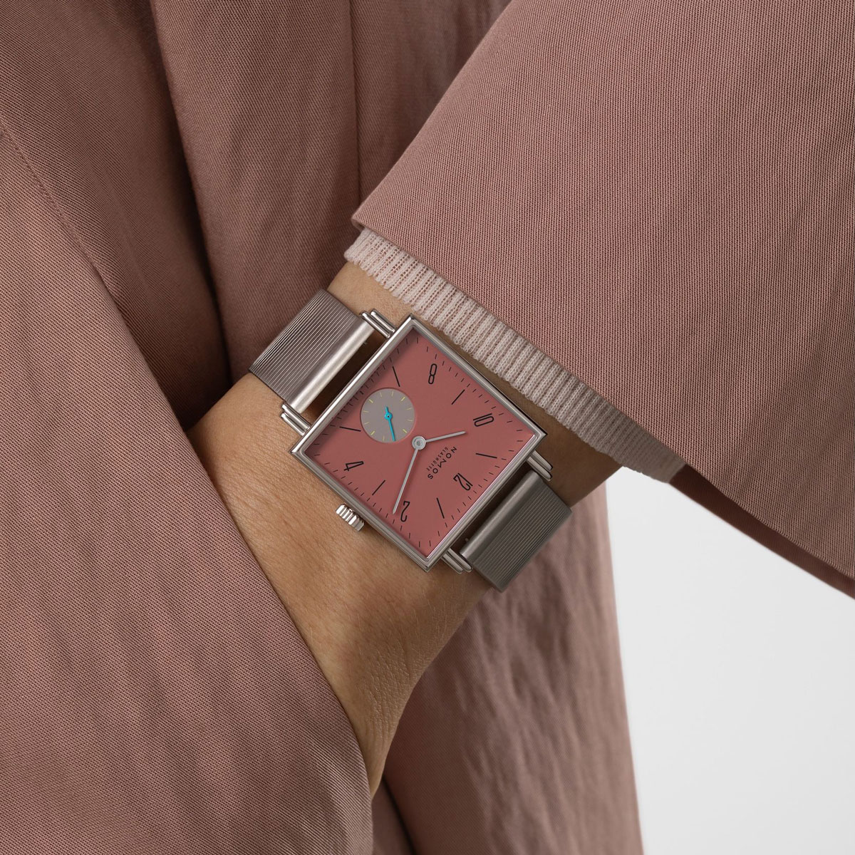 Nomos Glashuette Tetra Terra 29.5mm Women's Watch, Terracotta Red