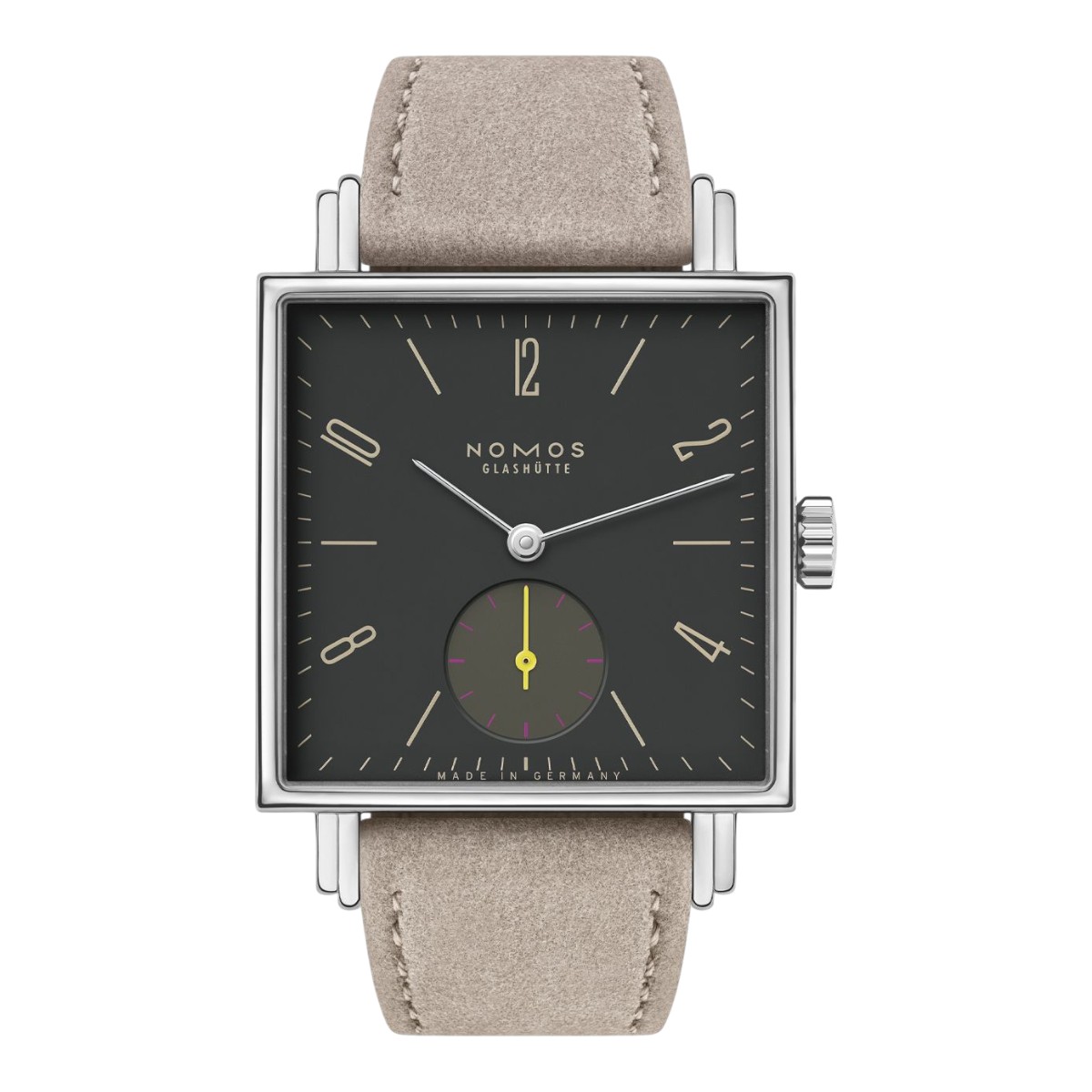 Nomos Glashuette Tetra Basalt 29.5mm Women's Watch, Anthracite Black Dial