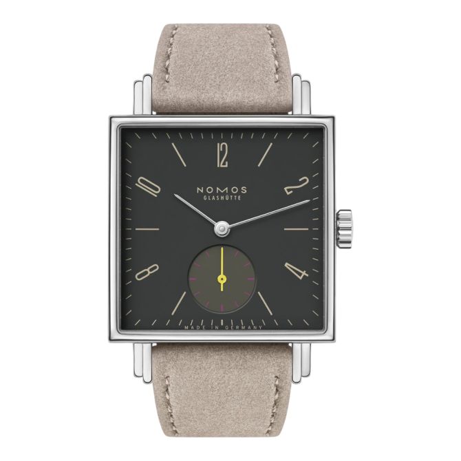 Nomos Glashuette Tetra Basalt 29.5mm Women's Watch, Anthracite Black Dial