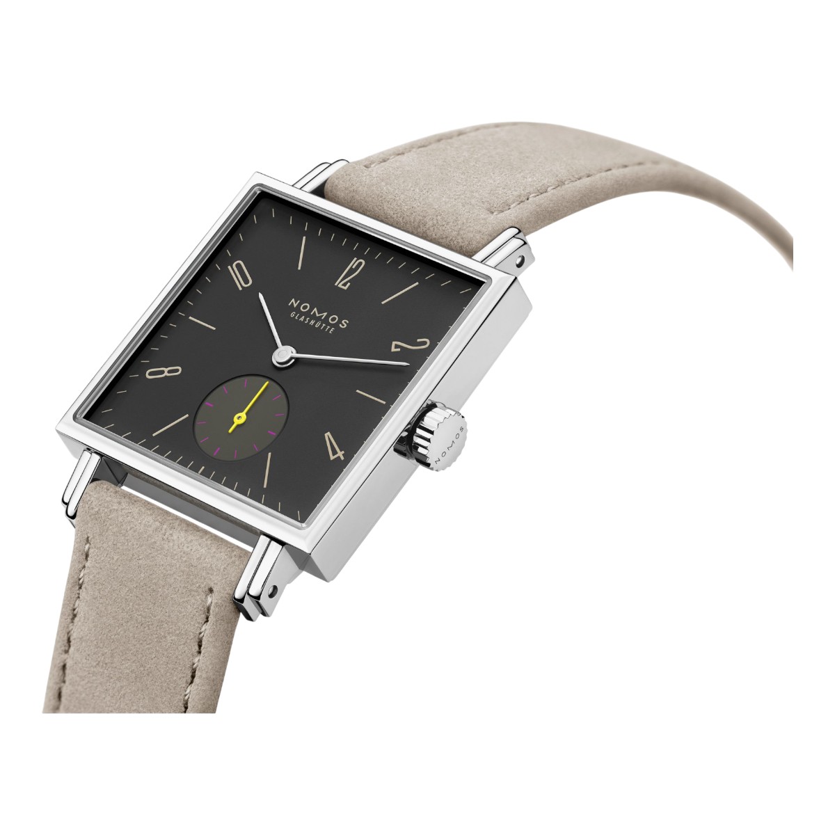 Nomos Glashuette Tetra Basalt 29.5mm Women's Watch, Anthracite Black Dial