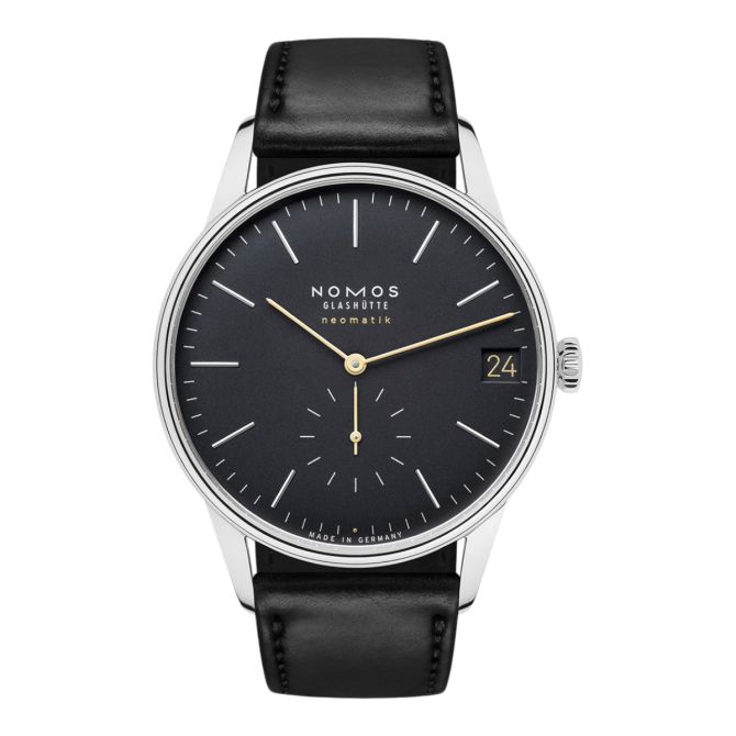 Nomos Glashuette Orion Neomatik 41mm Date Watch, New Black Dial