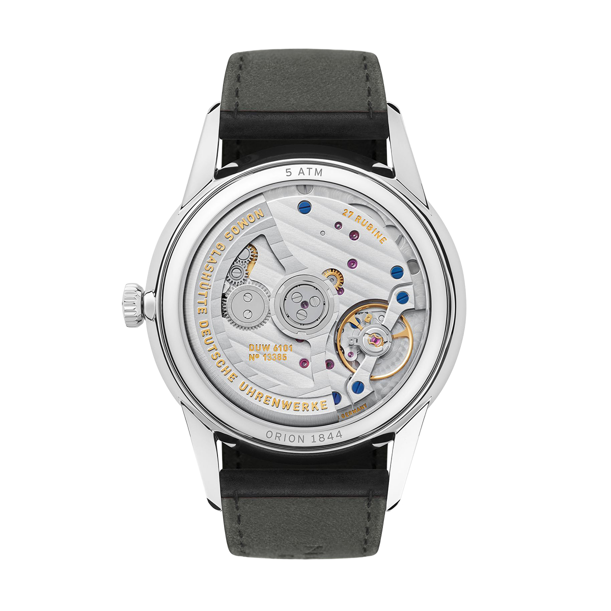 Nomos Glashuette Orion Neomatik 41mm Date Watch, New Black Dial