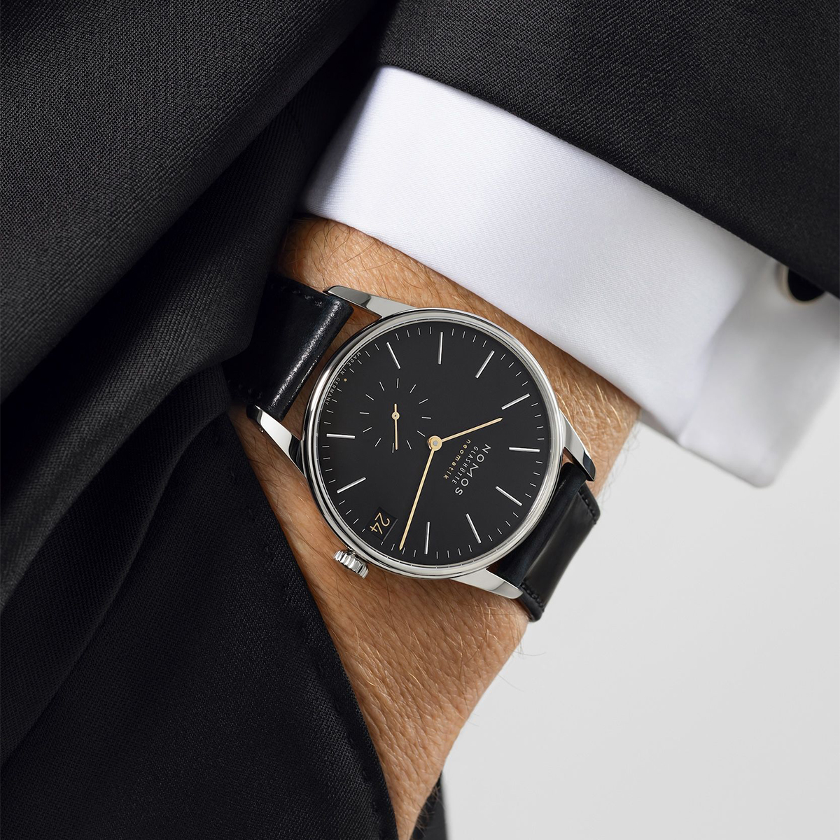 Nomos Glashuette Orion Neomatik 41mm Date Watch, New Black Dial