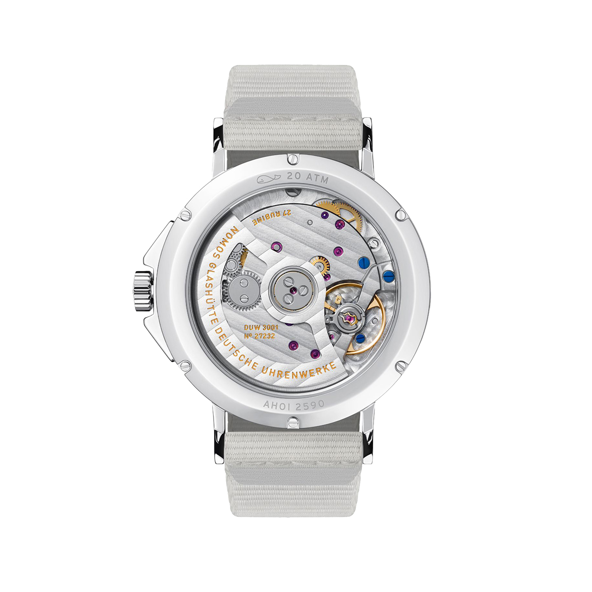 Nomos Glashuette Ahoi Neomatik 36.3mm Watch, Siren Blue Dial