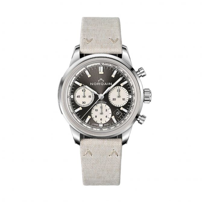 Norqain Freedom 60 Chronograph 40mm Watch, Anthracite Dial