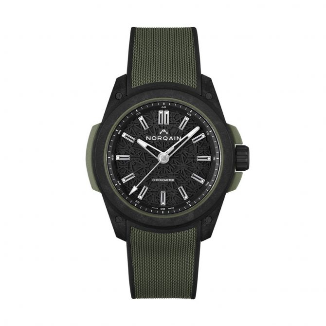 Norqain Wild One 42mm Watch, Black and Khaki Dial