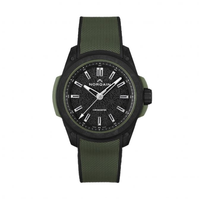 Norqain Independence Wild One 42mm Watch, Black 3 Layer Dial