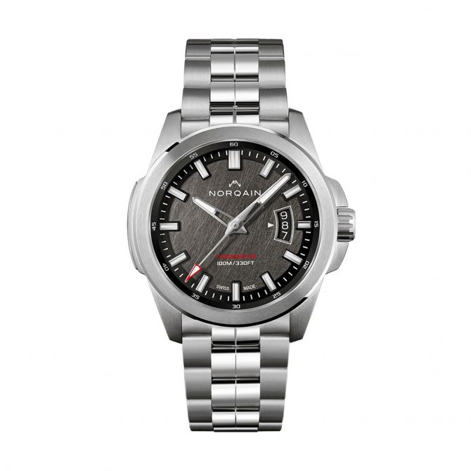 Norqain Independence 19 Limited Edition 42mm Watch, Steel finished Scratch Dial