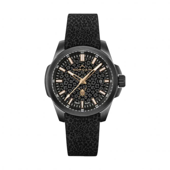 Norqain Independence Hakuna Mipaka 40mm Men's Watch, Black Leopard Dial