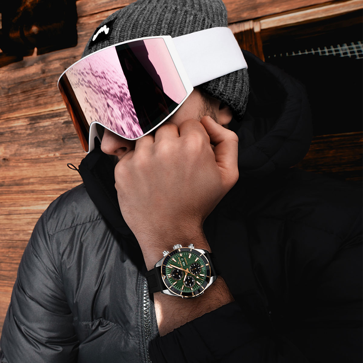 Norqain Adventure Sport Chronograph 41mm Men's Watch, Green Dial