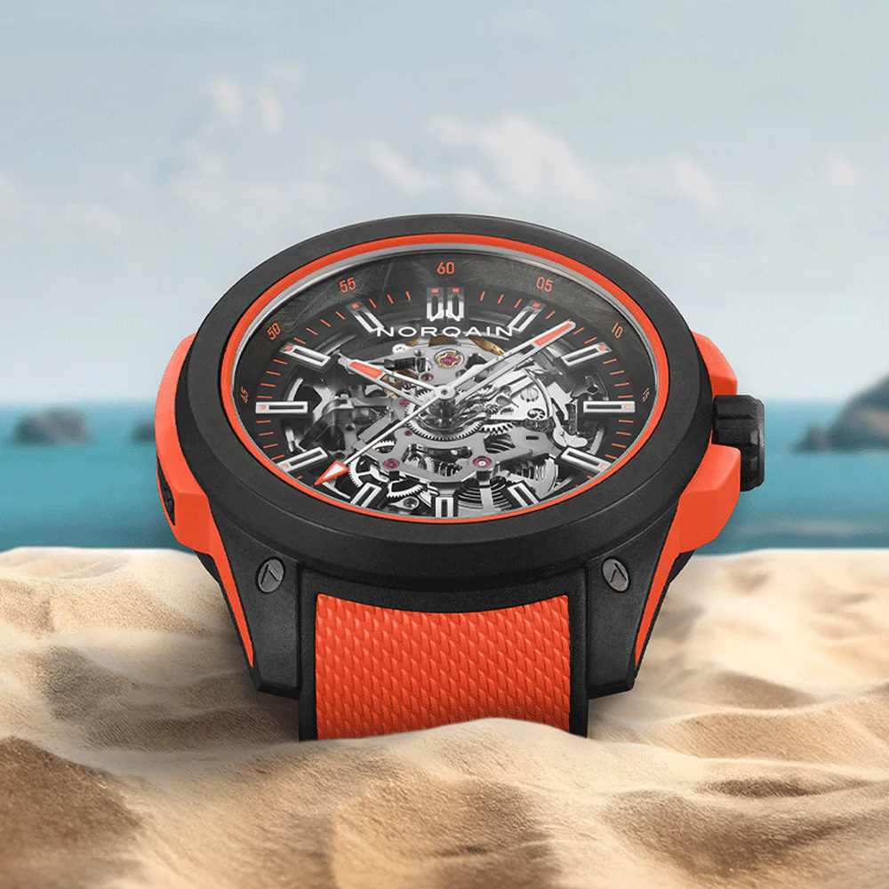 Norqain Wild One Skeleton Coral Red 42 mm Watch