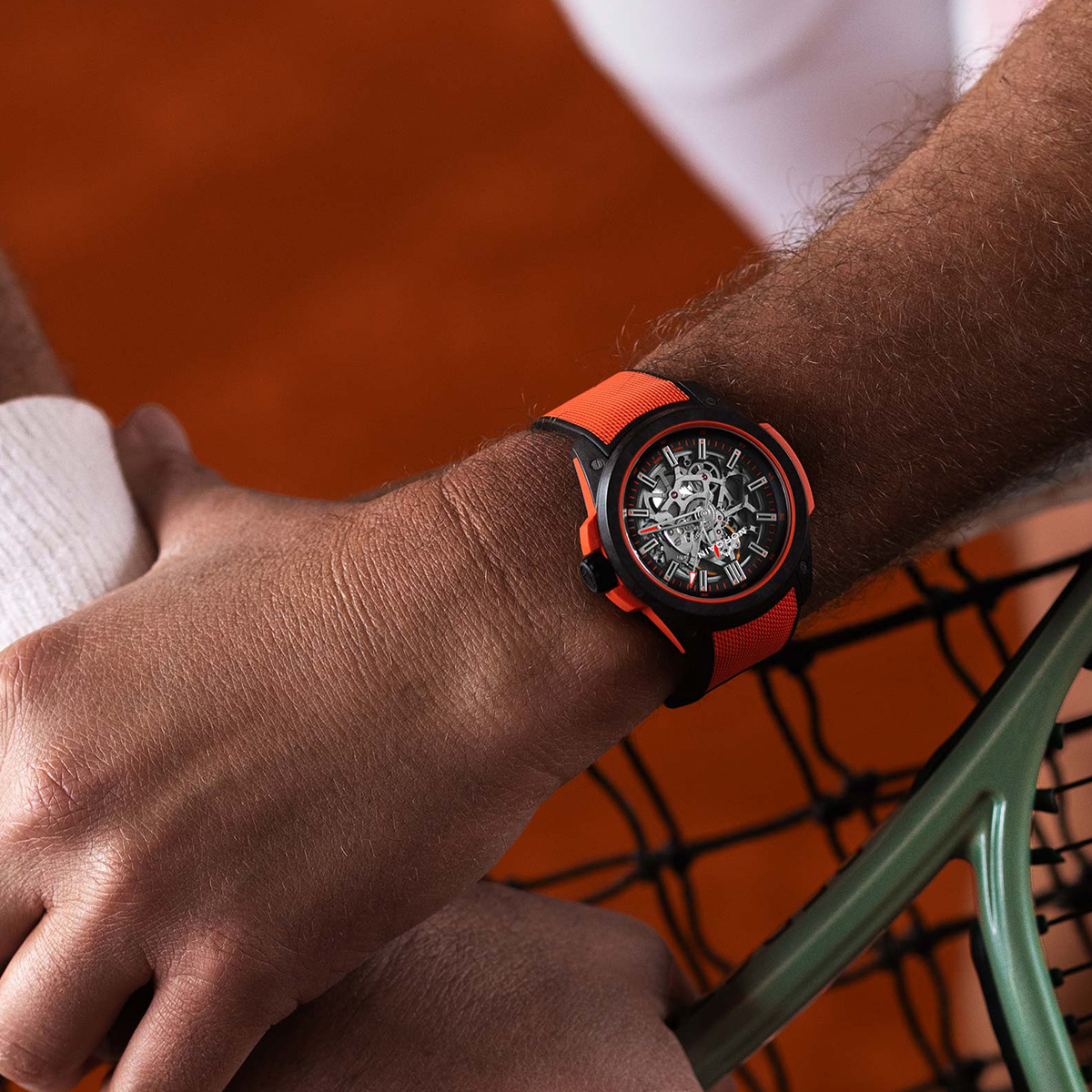 Norqain Wild One Skeleton Coral Red 42 mm Watch