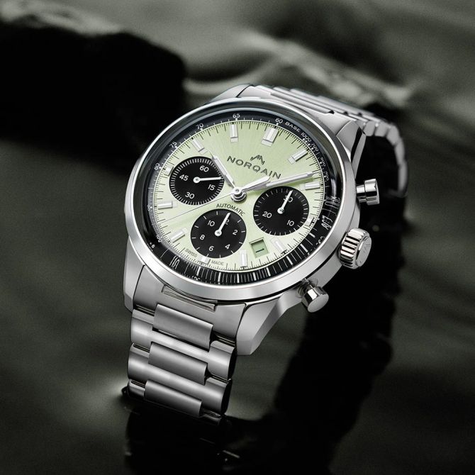 TOGINON NEO61-61 6.1インチ Norqain Freedom 60 Chrono 40 mm Pistachio Watch | N2201.19S01.E01