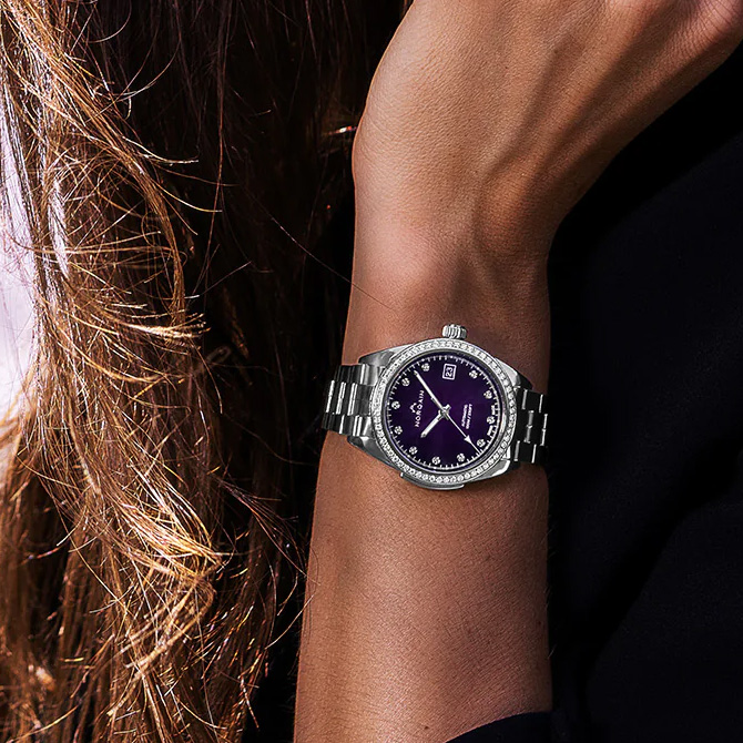 Norqain Adventure Sport 37 mm Purple Gradient Diamond Watch