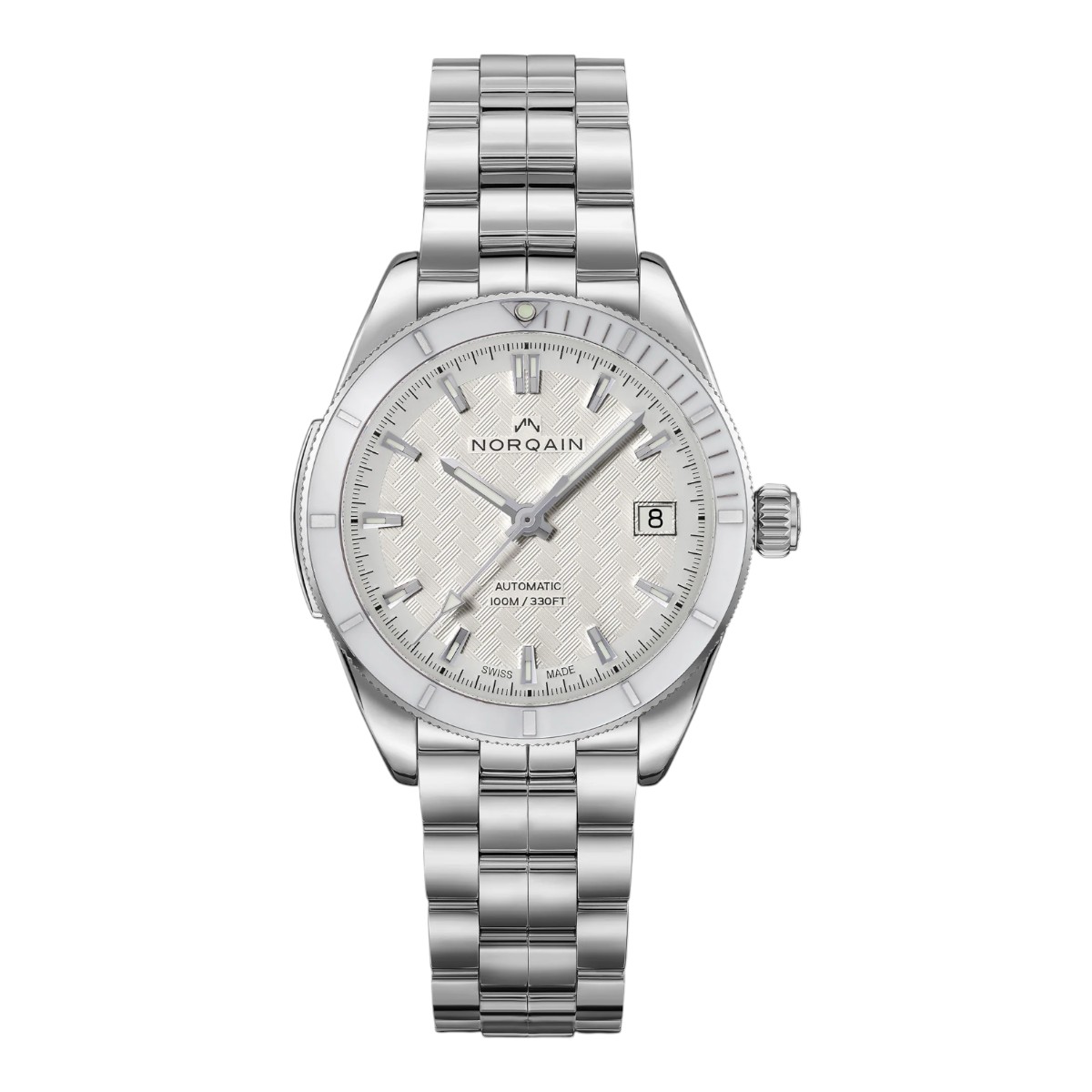 Norqain Adventure Sport 37mm Watch, White Dial