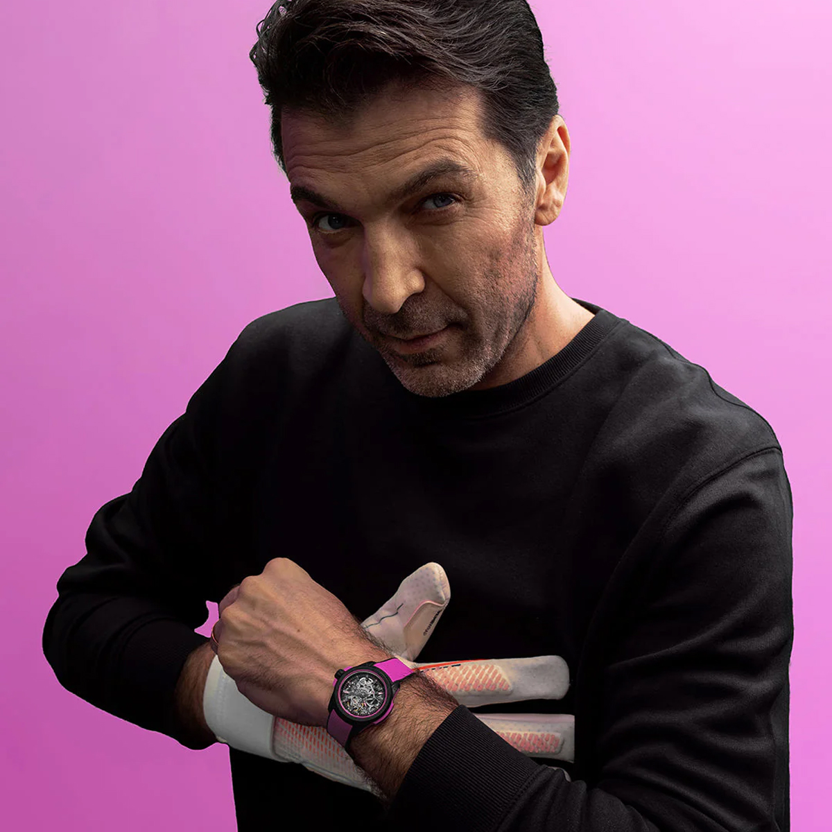 Norqain Wild One Skeleton 39mm Watch, Hyper Pink Dial
