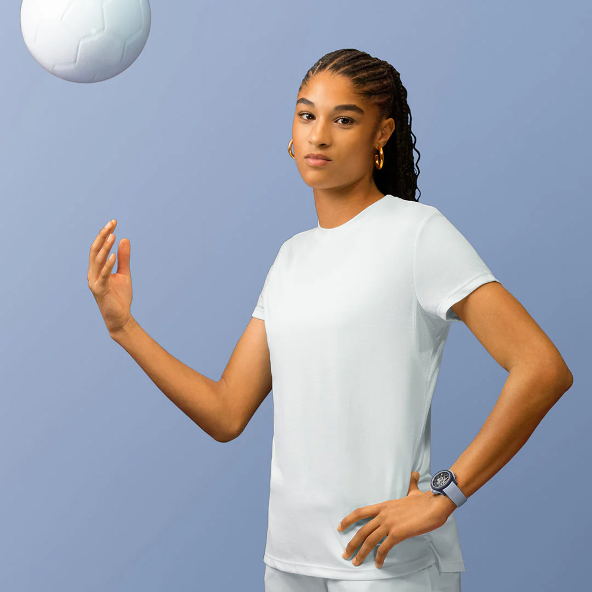 Norqain Wild One Skeleton 39mm Watch, Purple Ice Blue Dial