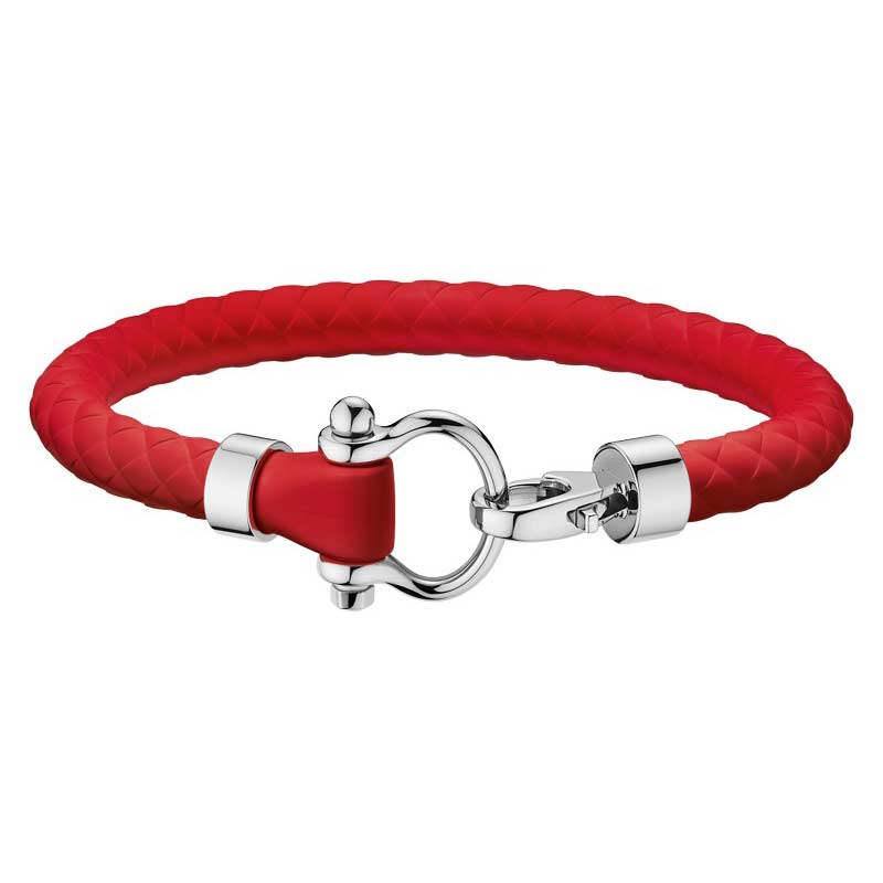 Omega Red Rubber Sailing Bracelet Borsheims