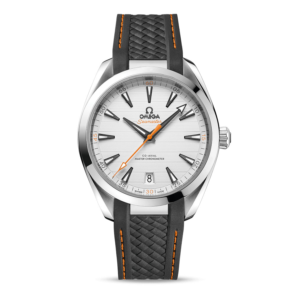 Omega Men's Seamaster Aqua Terra Co-Axial Master Chronometer 41mm Black Rubber Strap Watch O22022412102001