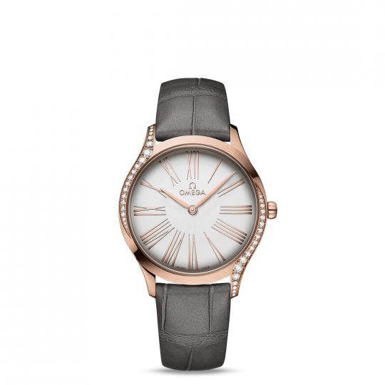 omega women's leather watch
