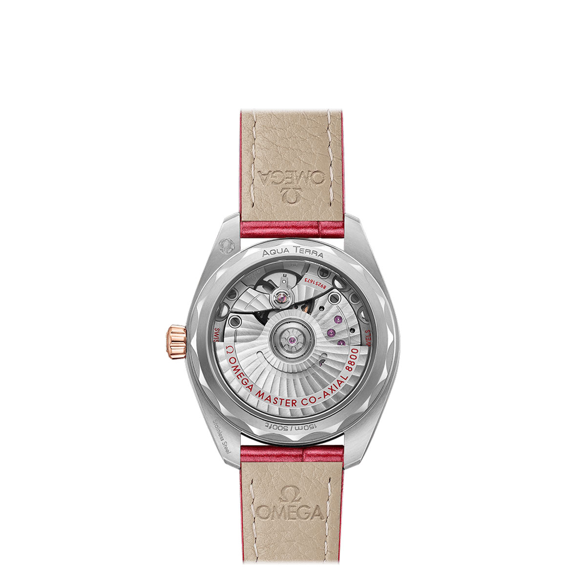 Omega Seamaster Aqua Terra 150m Master Chronometer 34mm Women's Watch, Pale Pink Wave Dial