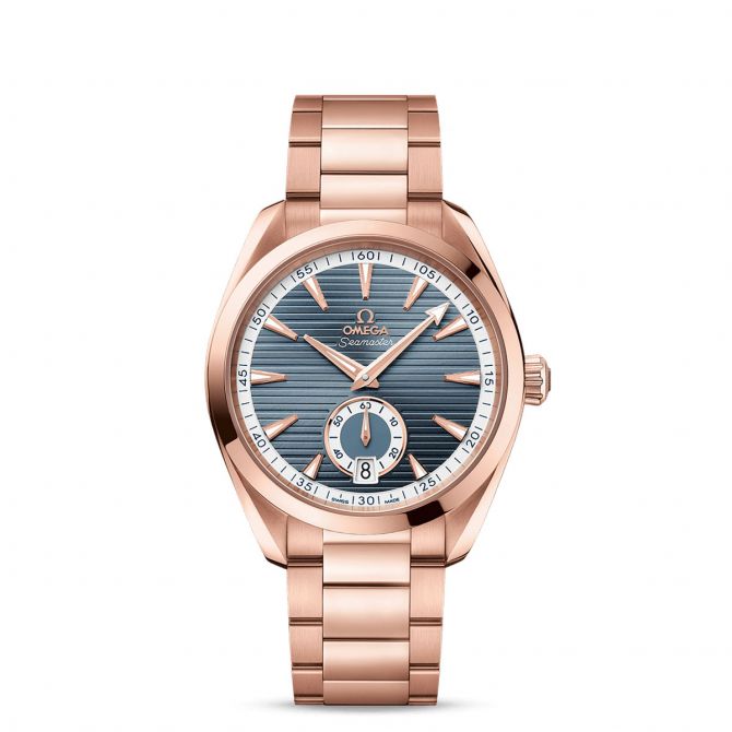 Omega Seamaster Aqua Terra 150m Master Chronometer Small Seconds 41mm Women's Watch, Blue-Grey Dial