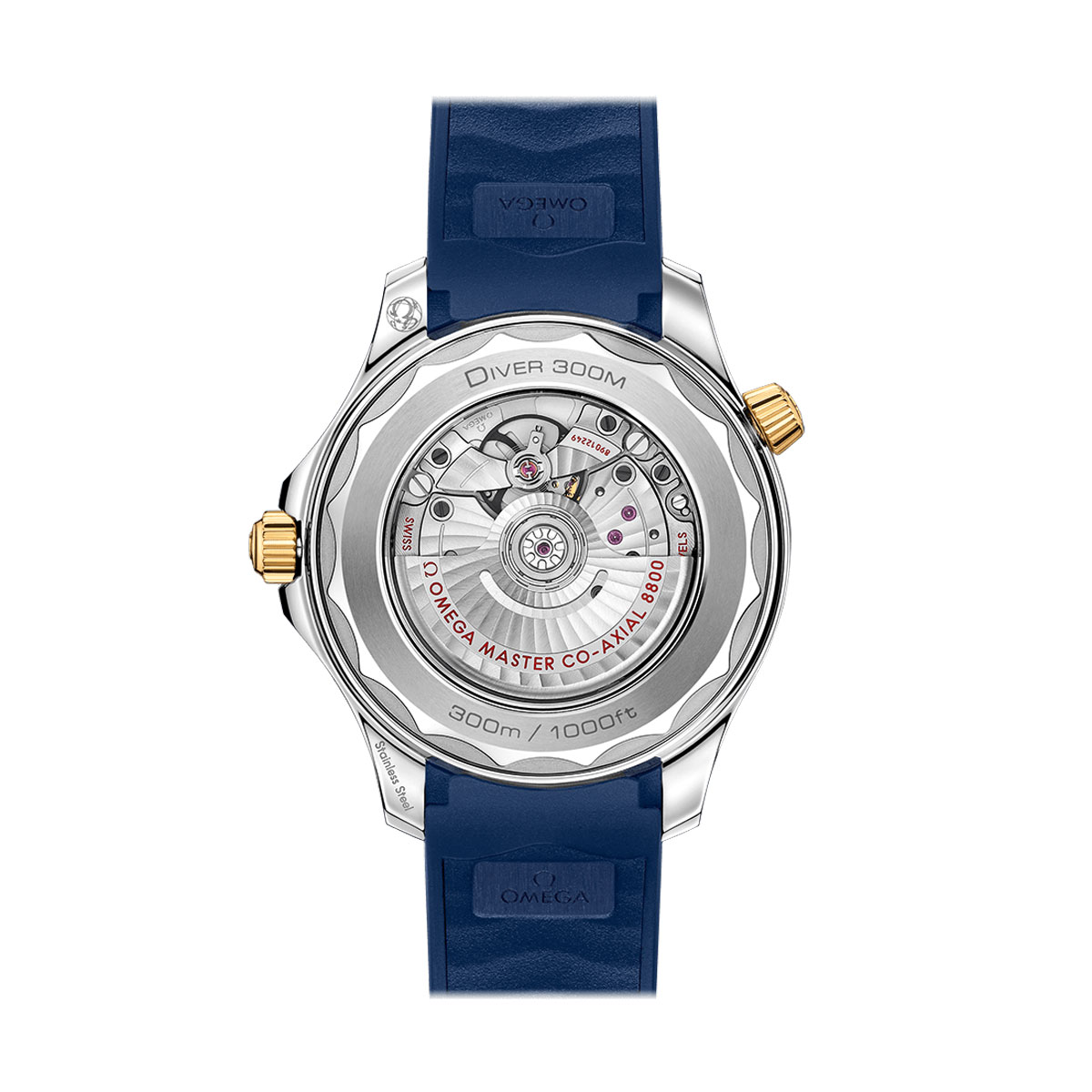 Omega Seamaster Diver 300m Co-Axial Master Chronometer 42mm Men's Watch, Polished Blue Ceramic Dial