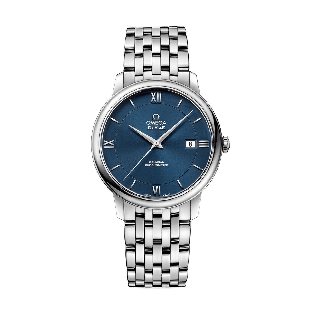 Omega De Ville Prestige Co-Axial Chronometer 39.5mm Watch, Blue Dial