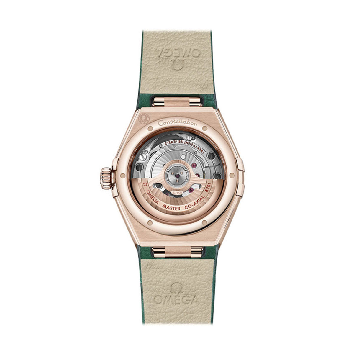 Omega Constellation Co-Axial Master Chronometer 29mm Women's Watch, Green Aventurine Dial