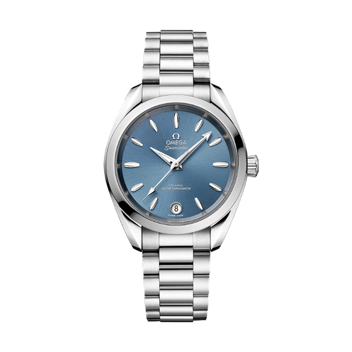 Omega Seamaster Aqua Terra 150m Co-Axial Master Chronometer 34mm Watch, Sea Blue Dial