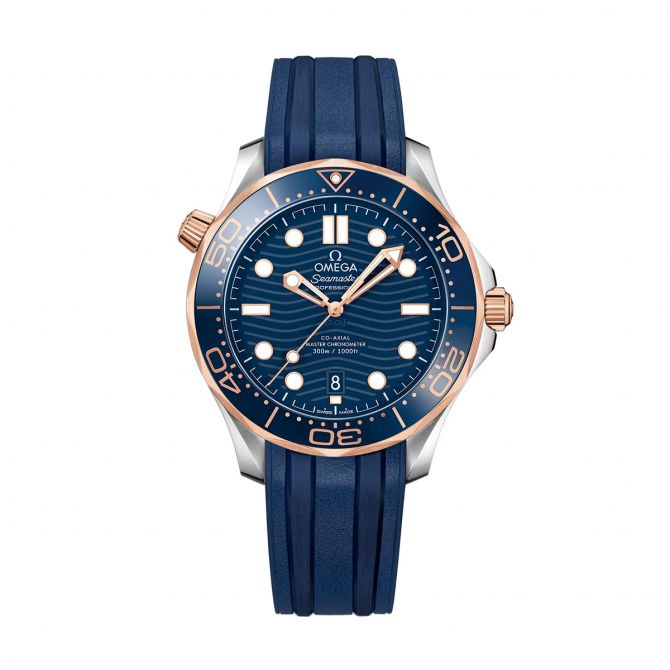 Omega Seamaster Diver 300m Co-Axial Master Chronometer 42mm Watch, Blue Ceramic Dial