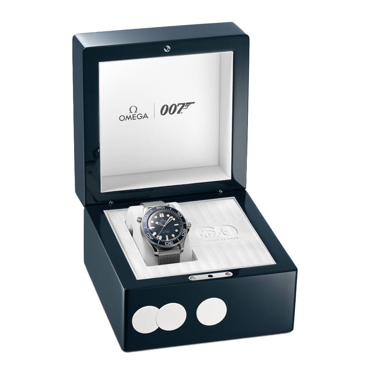 Omega Speedmaster Diver 300m Co-Axial Master Chronometer 42mm, 007 Edition with Blue Dial