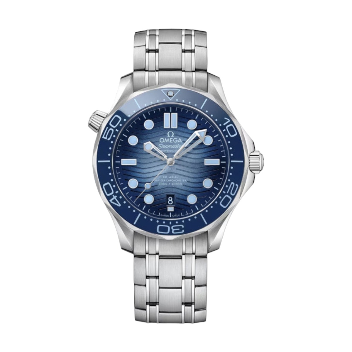 Omega Seamaster Diver 300m Co-Axial Master Chronometer 42mm Men's Watch, Blue Dial