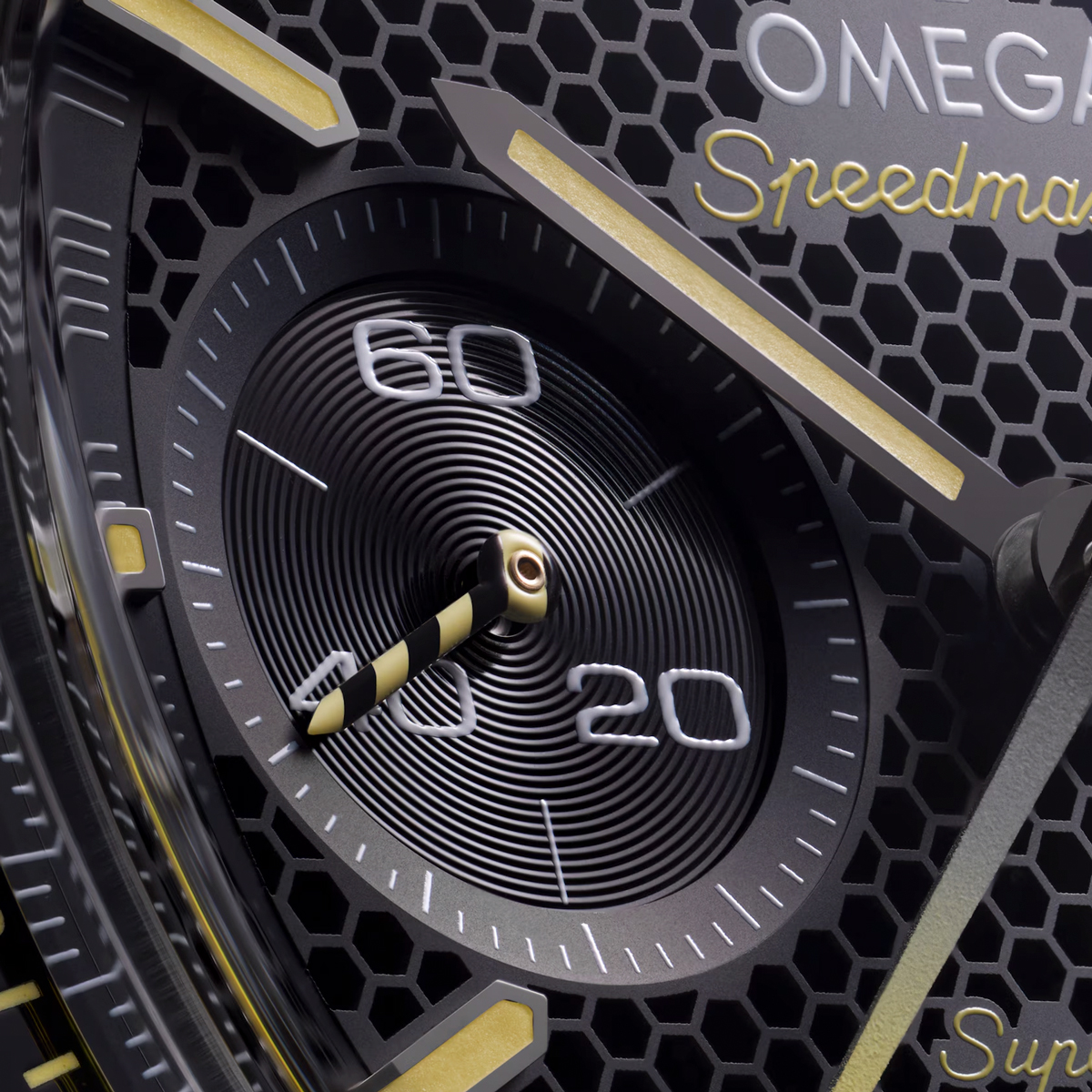 Omega Speedmaster Super Racing 44.25mm Watch, Black Dial