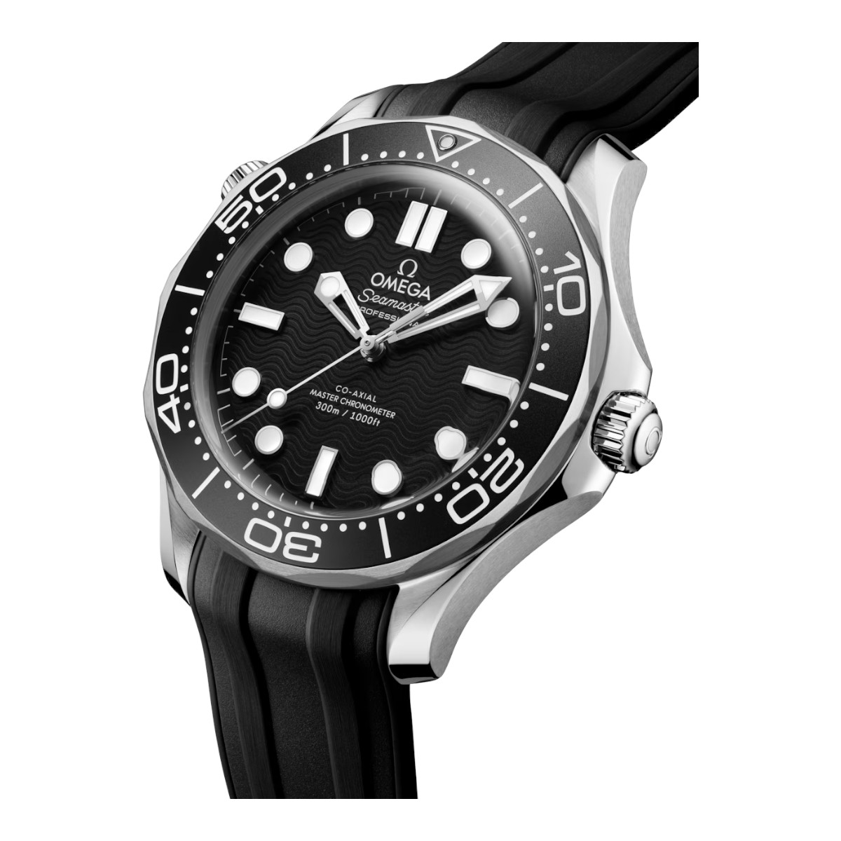 Omega Seamaster Diver 300M 42mm Men's Watch, Black Dial and Rubber Strap