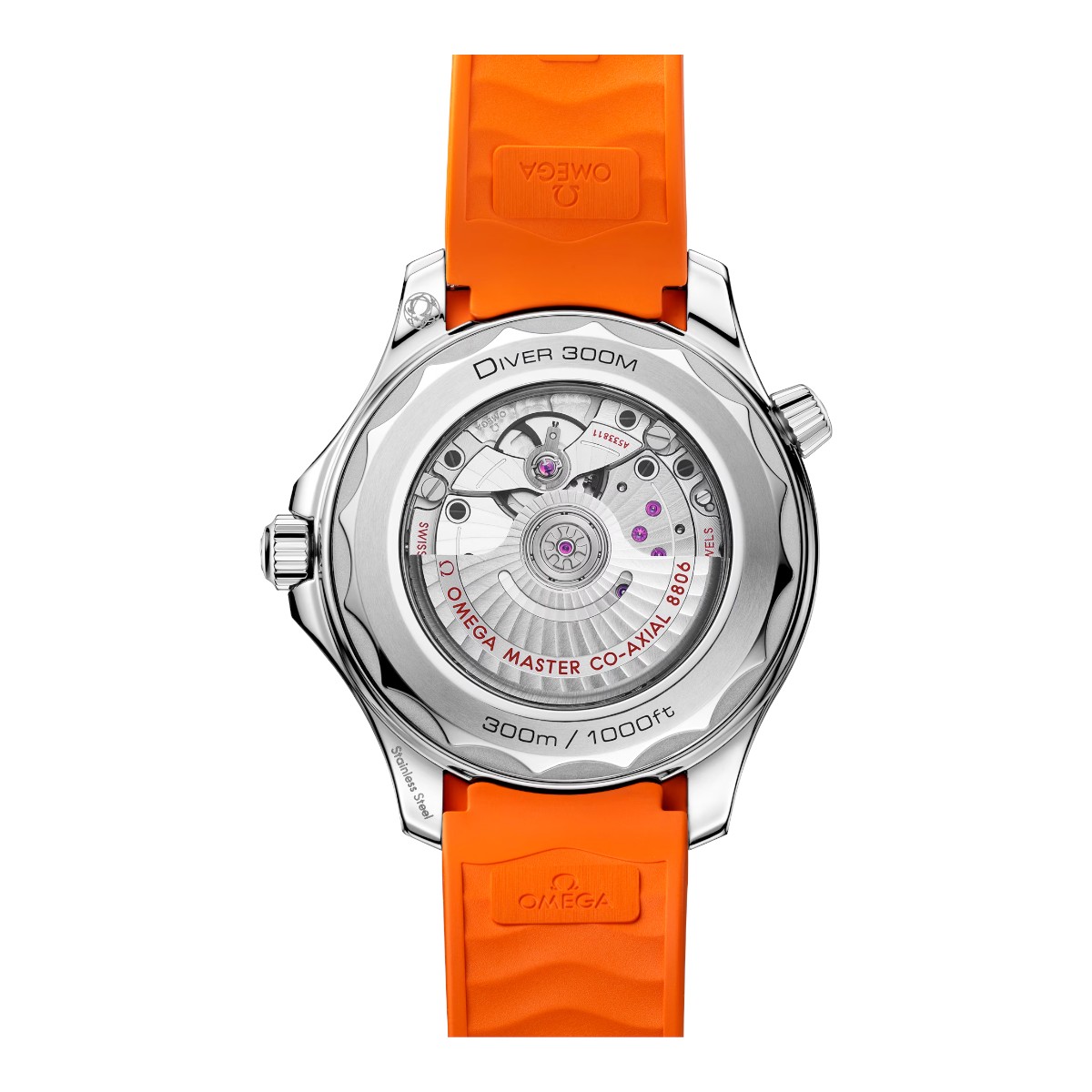 Omega Seamaster Diver 300m 42mm Orange Men's Watch, Black Dial