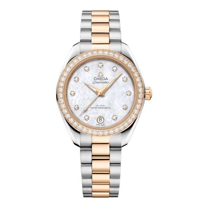 Omega Seamaster Aqua Terra 150m 30mm Women's Watch, White Diamond Dial