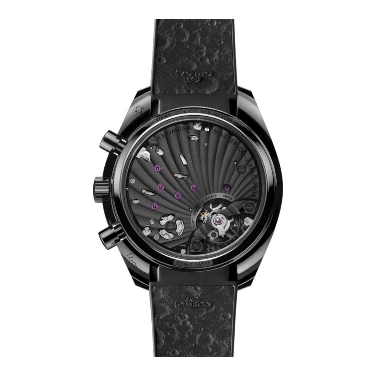 Omega Speedmaster Dark Side Of The Moon 44.25mm Men's Watch, Black Dial and Rubber Strap
