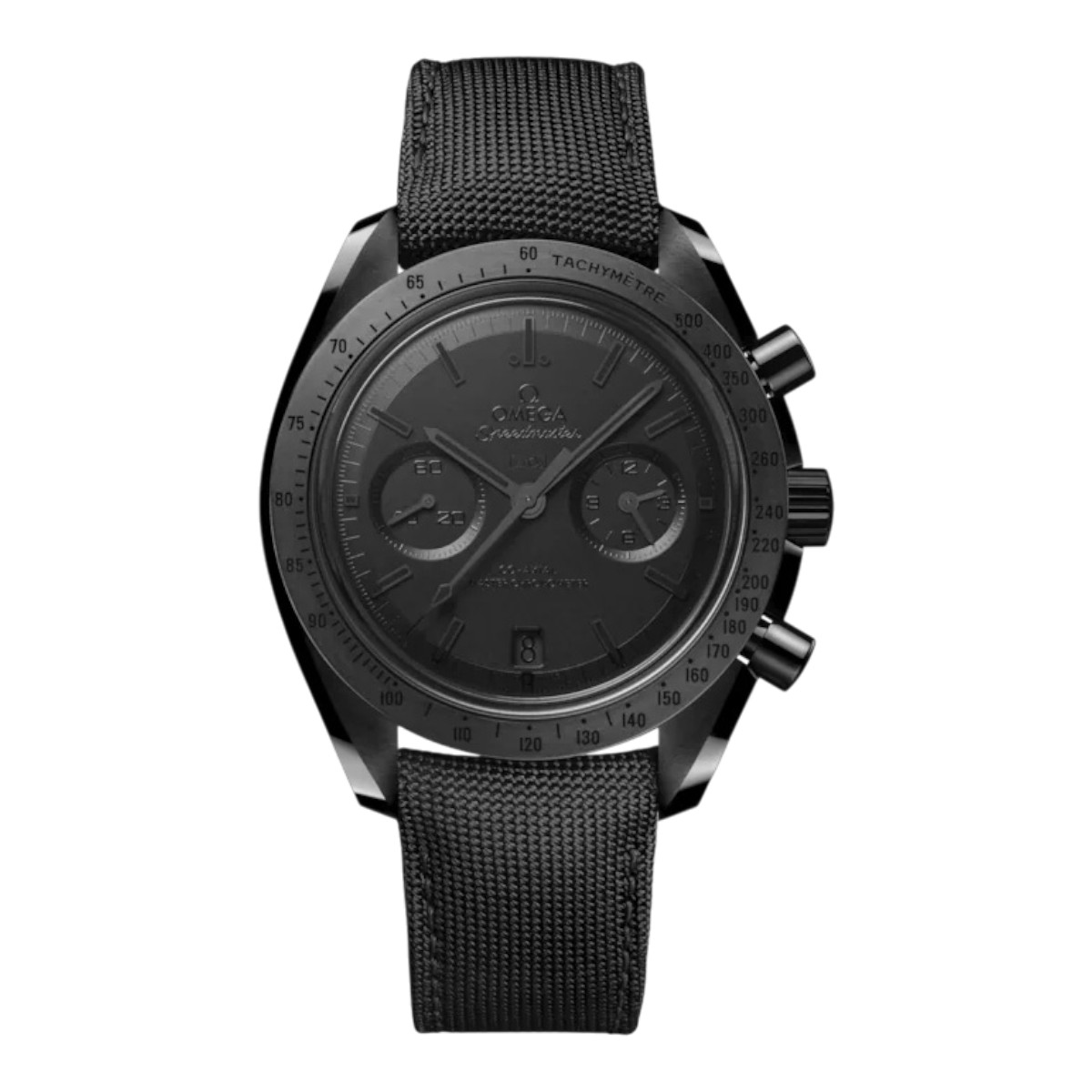 Omega Speedmaster Dark Side Of The Moon 44.25mm Men's Watch, Black Dial and Fabric Strap