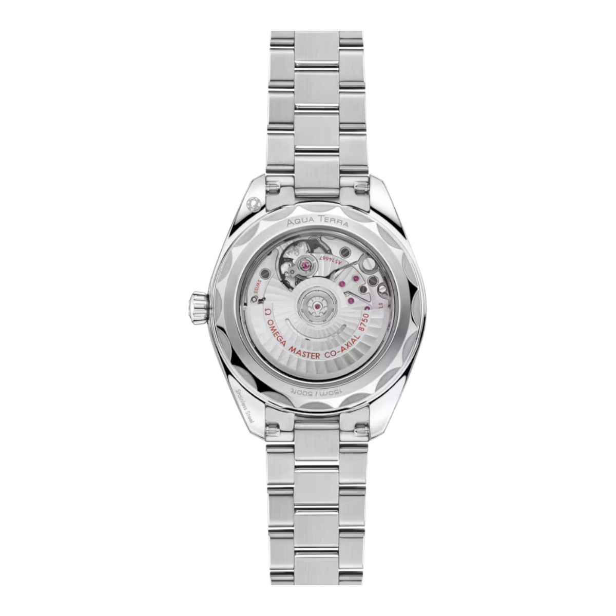 Omega Seamaster Aqua Terra 150m 30mm Women's Watch, Diamond and Grey Dial