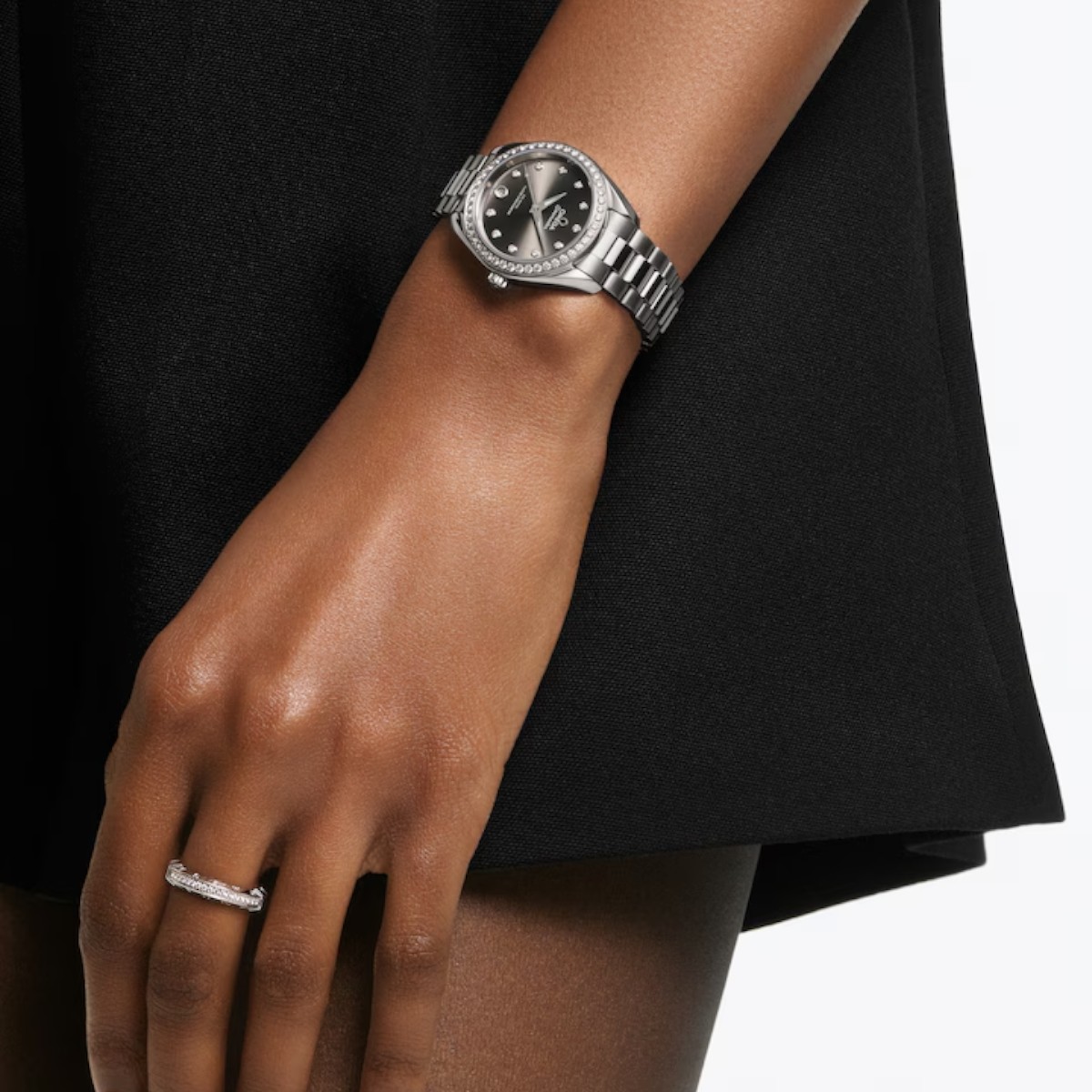 Omega Seamaster Aqua Terra 150m 30mm Women's Watch, Diamond and Grey Dial