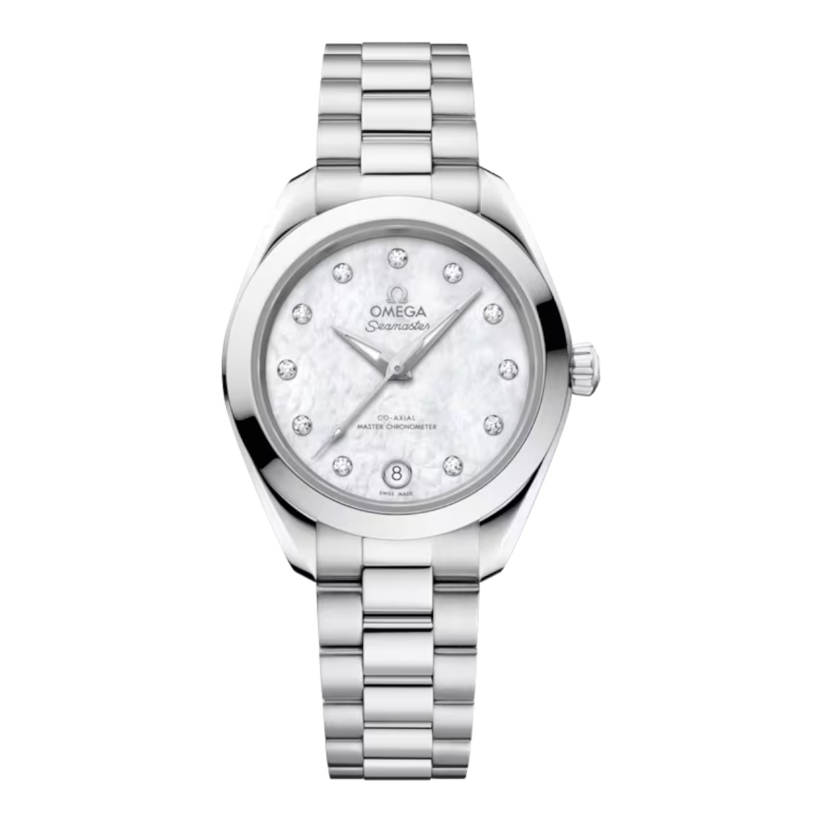 Omega Seamaster Aqua Terra 150m 30mm Women's Watch, Diamond and Mother of Pearl Dial