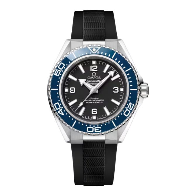 Omega Seamaster Planet Ocean 600m 42mm Men's Watch, Black and Blue Dial with Black Rubber Strap