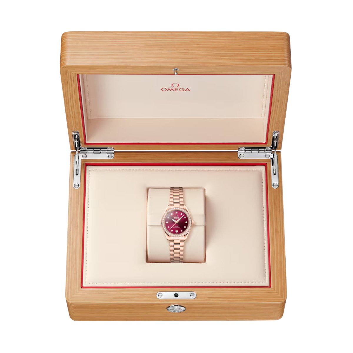 Omega Seamaster Aqua Terra 150m 30mm Women's Watch, Burgundy Dial