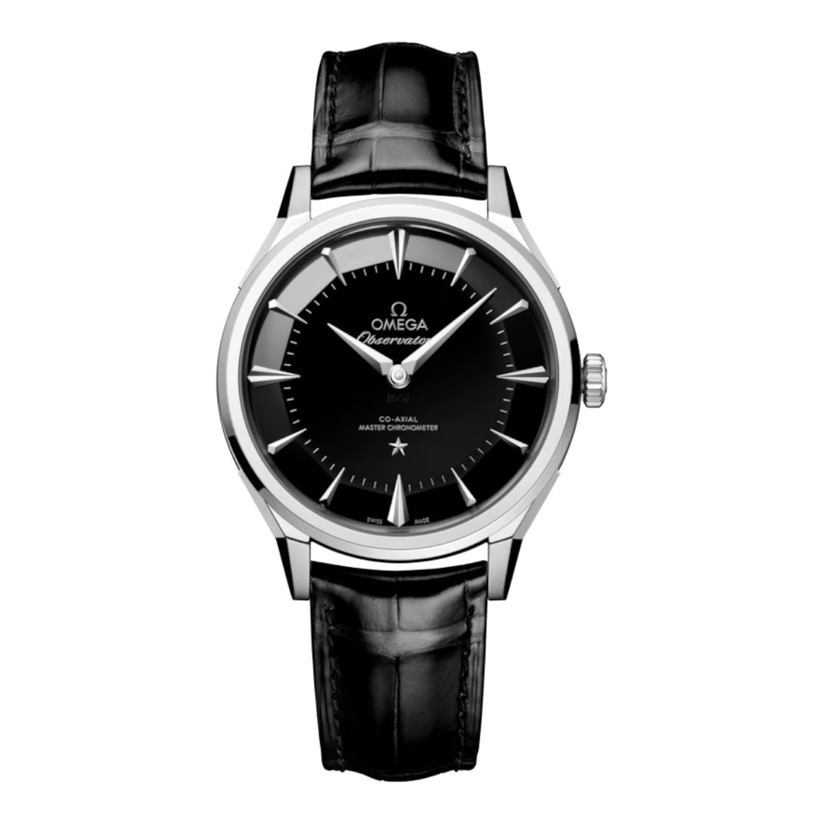 Omega Constellation Observatory 39.4mm Men's Watch, Black Dial