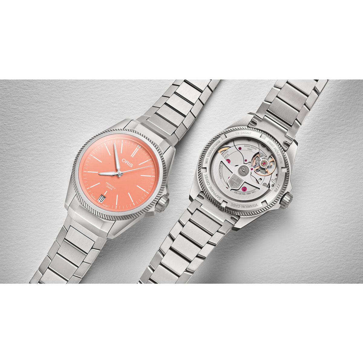 Oris Watches Propilot X Calibre 400 39mm Watch, Red Dial